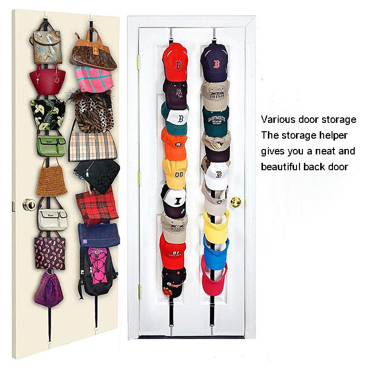 Hot Sale 10 Stainless Steel Hat Storage Clips for Hang Ball Caps Hat Organizer Holder Rack for Closet