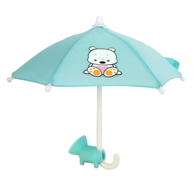 Outdoor Cell Phone Holder Sun Shade Creative Desktop Phone Holder Cute Phone Umbrella for Sun