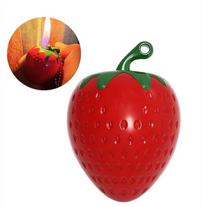 Cute Strawberry Lighter Creative Pink Fruit Lighter Ladies Super Cute Strawberry Lighter