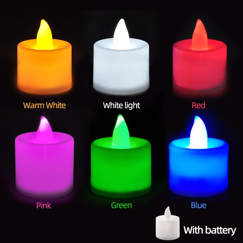 tea lights bulk battery operated LED Electronic Candle Lights decoration lights for party