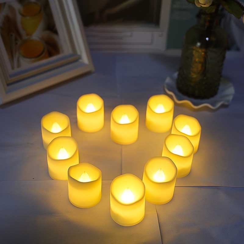 Flameless Votive Candles tea lights candles battery operated Electric LED Candle for Wedding Party