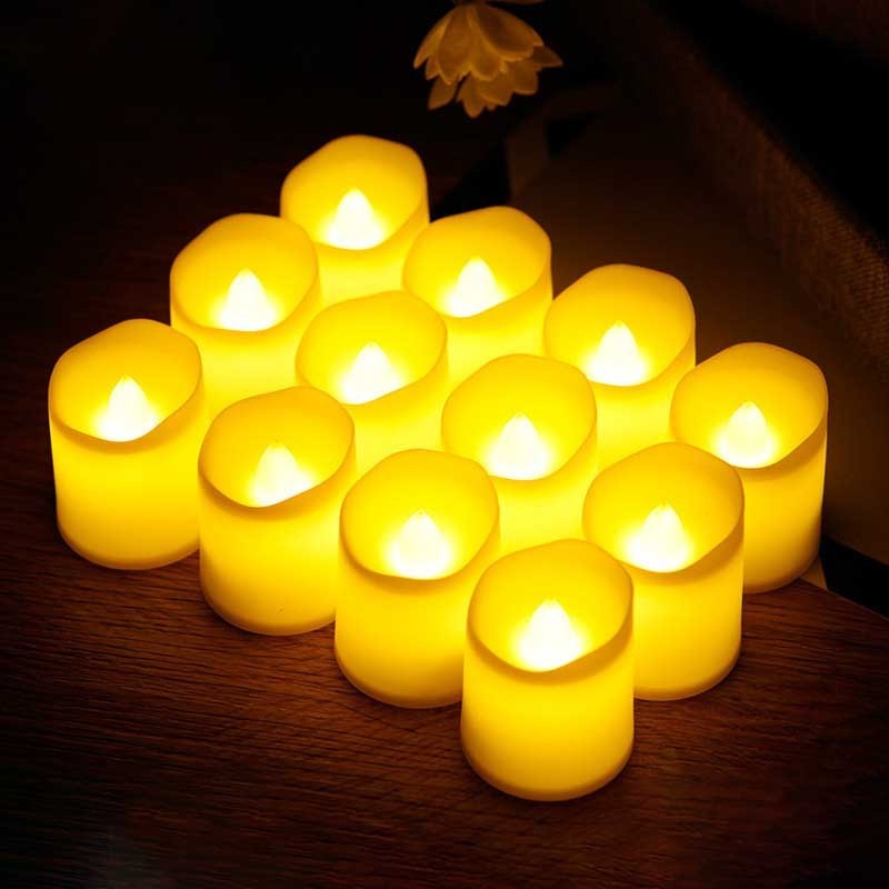 Flameless Votive Candles tea lights candles battery operated Electric LED Candle for Wedding Party