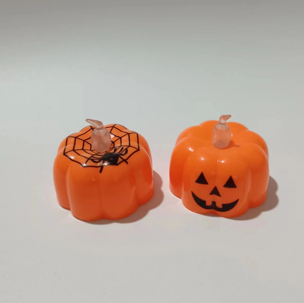 Halloween LED Pumpkin Tea Lights Candles Bulk Electric Flameless Candles for Halloween Decor