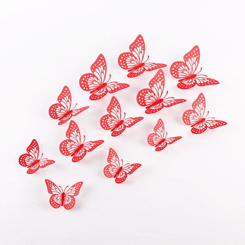 3D Butterfly Party Decorations Butterfly Wall Decals Stickers Room Wall Decoration for Bedroom