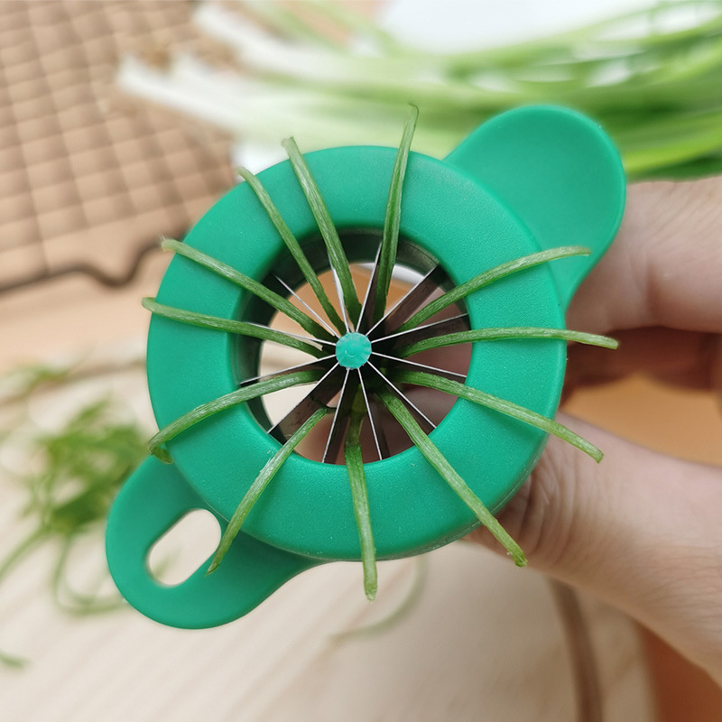 Kitchen Scallion Slicer Green onion shredder 12 Blade Design Scallion Shredder Onion Slicer