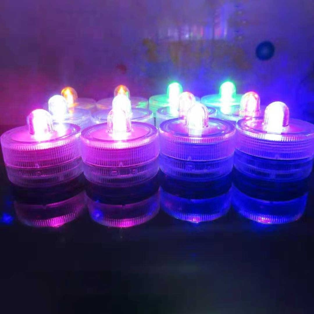 Submersible Pool Lights Underwater LED Tea Lights Waterproof Underwater Led Tealight for Party