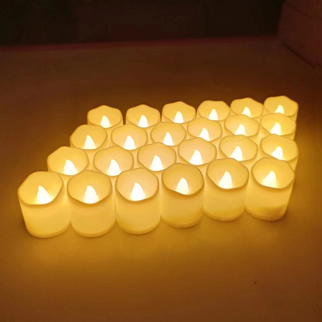 LED Tea Light Candles with Warm Light Flameless LED Votive Candles tea light candles battery power