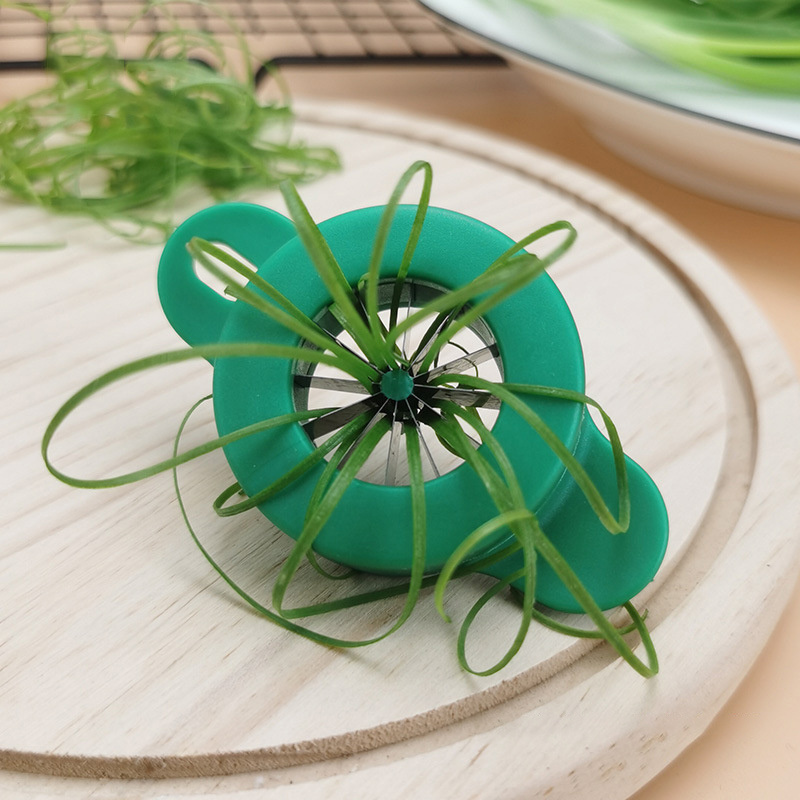 Kitchen Scallion Slicer Green onion shredder 12 Blade Design Scallion Shredder Onion Slicer