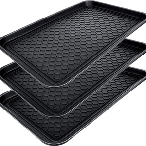 3Pcs Set Waterproof Large Shoe Tray Multi-Purpose Boot Mat Tray In Door Out Door Boot Mat for Entryway