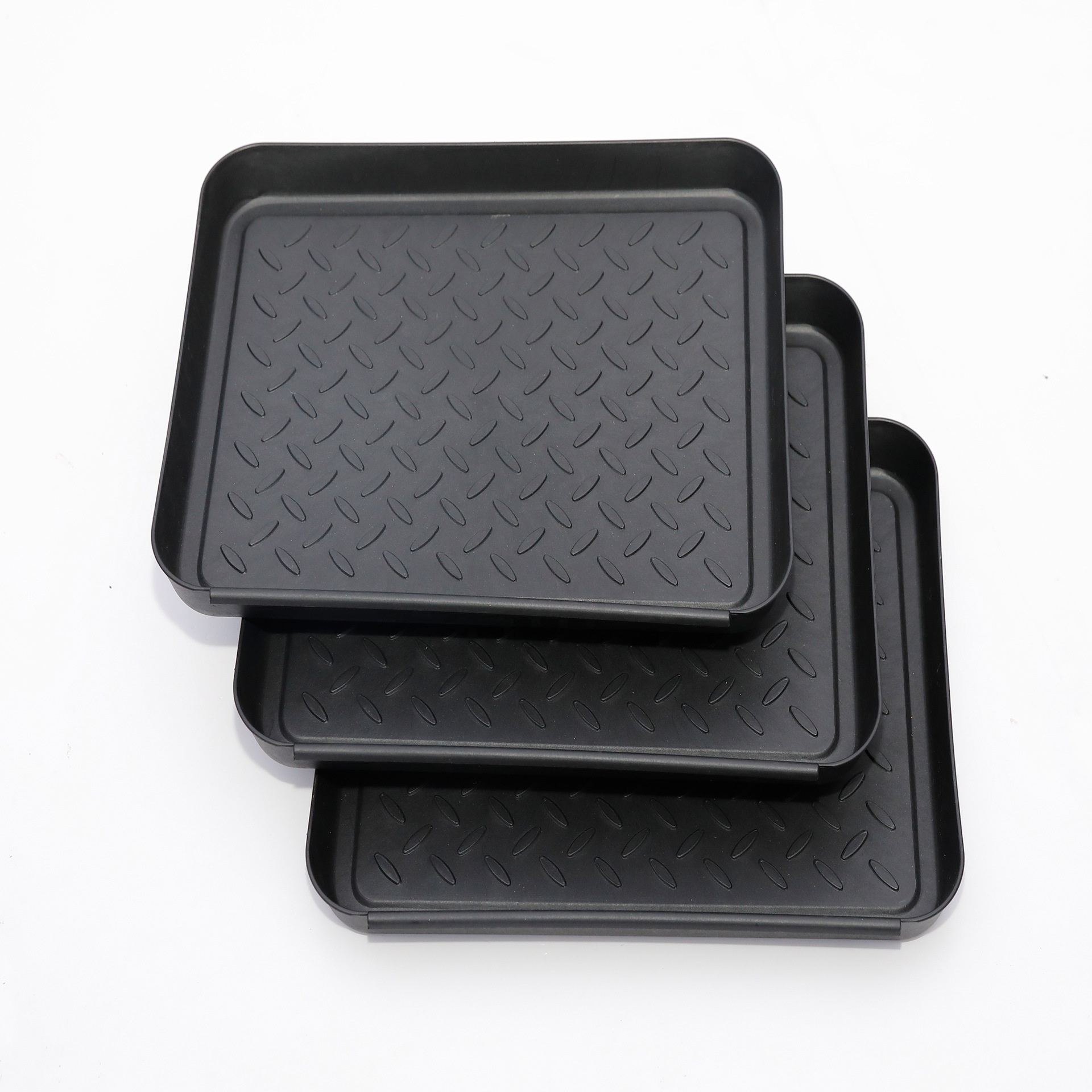 3Pcs Set Waterproof Large Shoe Tray Multi-Purpose Boot Mat Tray In Door Out Door Boot Mat for Entryway