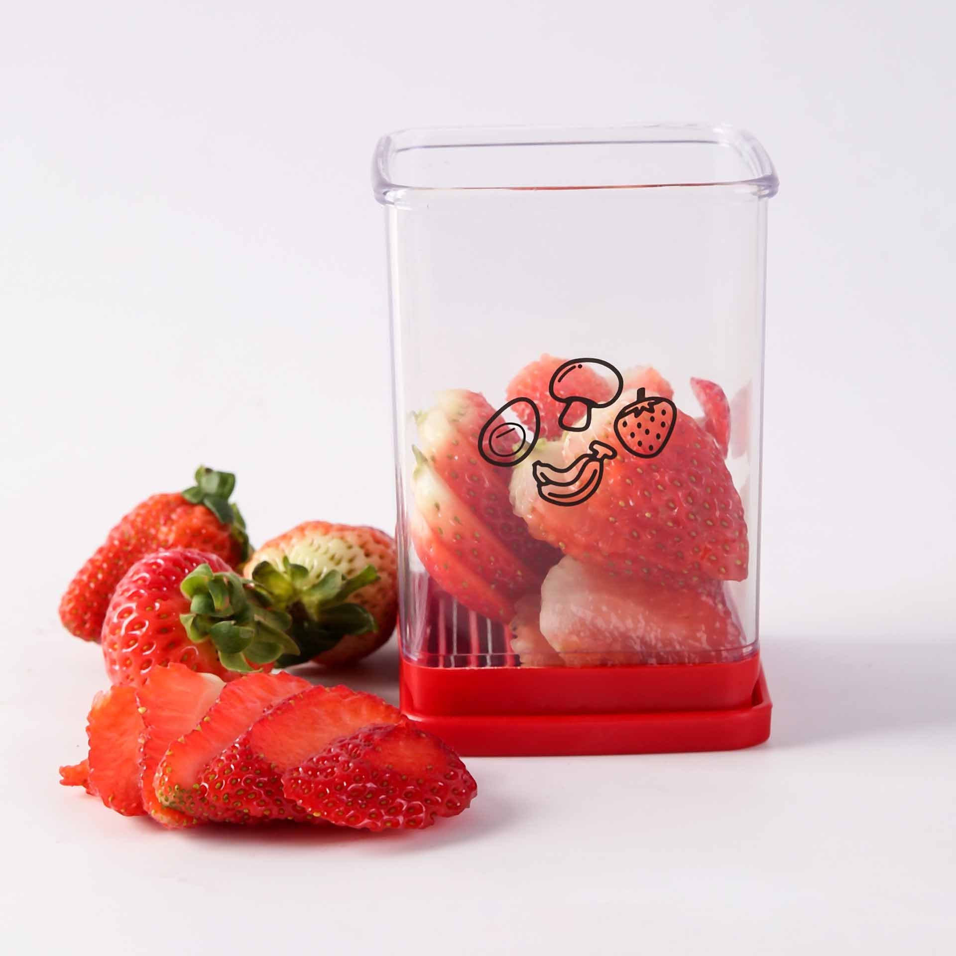 Fruit Strawberry Cutter Speed Cup Slicer with Push Plate cup slicers for fruits and vegetables