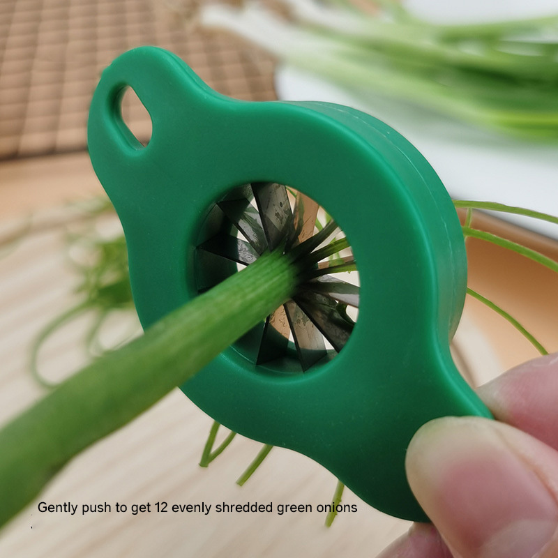 Kitchen Scallion Slicer Green onion shredder 12 Blade Design Scallion Shredder Onion Slicer