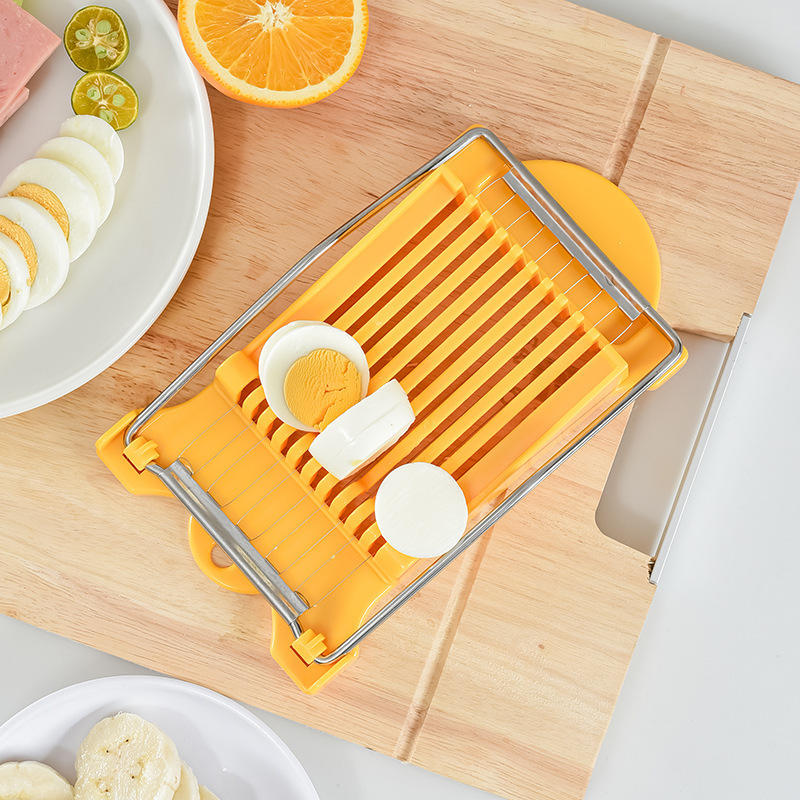 Boiled Egg Fruit Soft Cheese Slicer Cutter Stainless Steel Wire Spam Slicer Avocado Egg Slicer