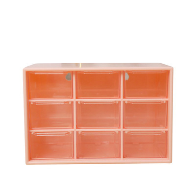 Mini Plastic Desk Craft Organizer Storage with Removable 9 Drawers for DIY Crafts and Jewelry