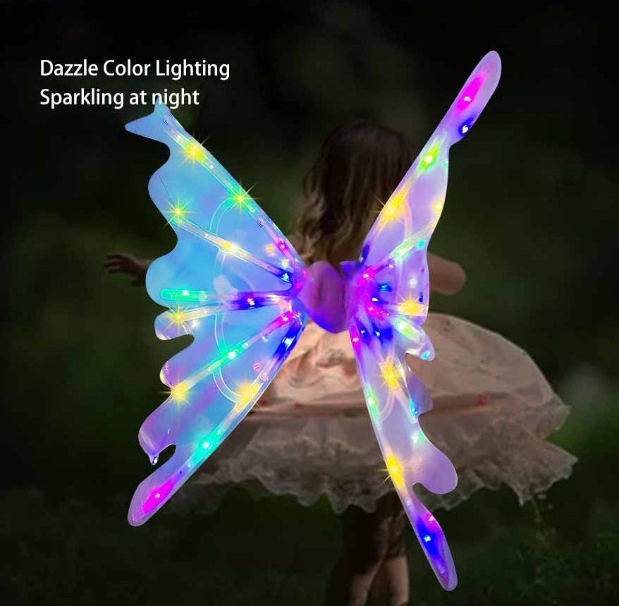 Girls Electrical Butterfly Wings With Music Lights Light up Fairy Wings for Girls Toys