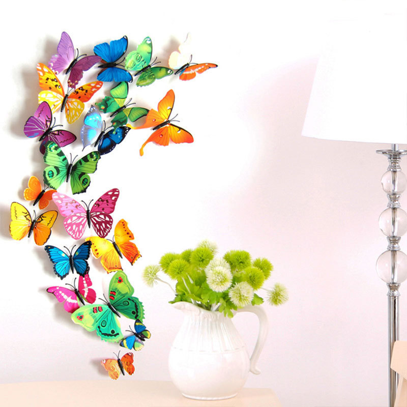 3D Magnet Butterfly Wall Decals Removable 3D Butterfly Wall Stickers Wall Decor Home Decor