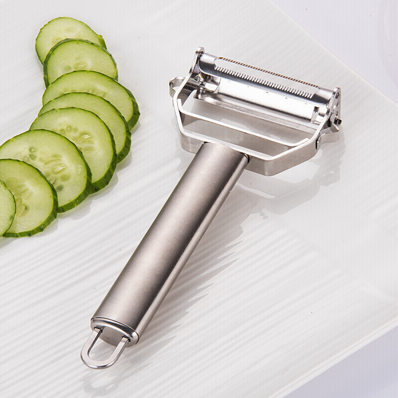 Double-Sided Blade Vegetable Julienne Cutter and Fruit Slicer Vegetable Peeler for Potato Carrot Apple