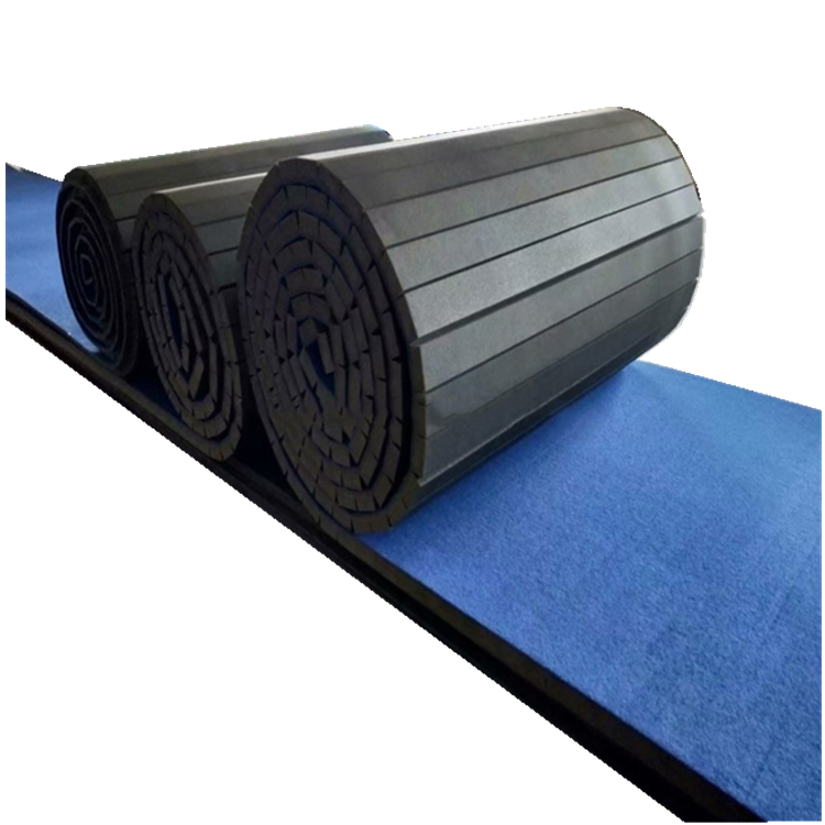 Colorful Pvc Leather Roll-out used gymnastics mats for sale roll cheerleading mat