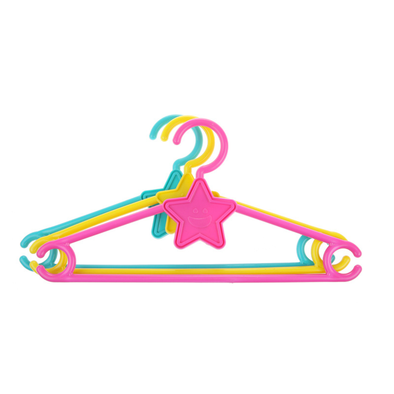 Free Sample Custom Logo High Quality New Plastic Bulk Children's Toddler Baby Dryer Hanger Kids Clothes Cloth Hanger