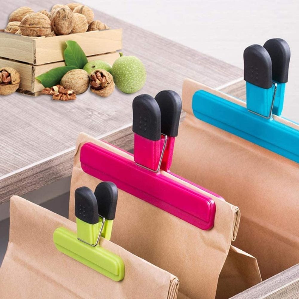 Wholesale Custom Logo Colorful Plastic Bag Clips Pp Coffee Bread  Food Bag  Sealing Clip