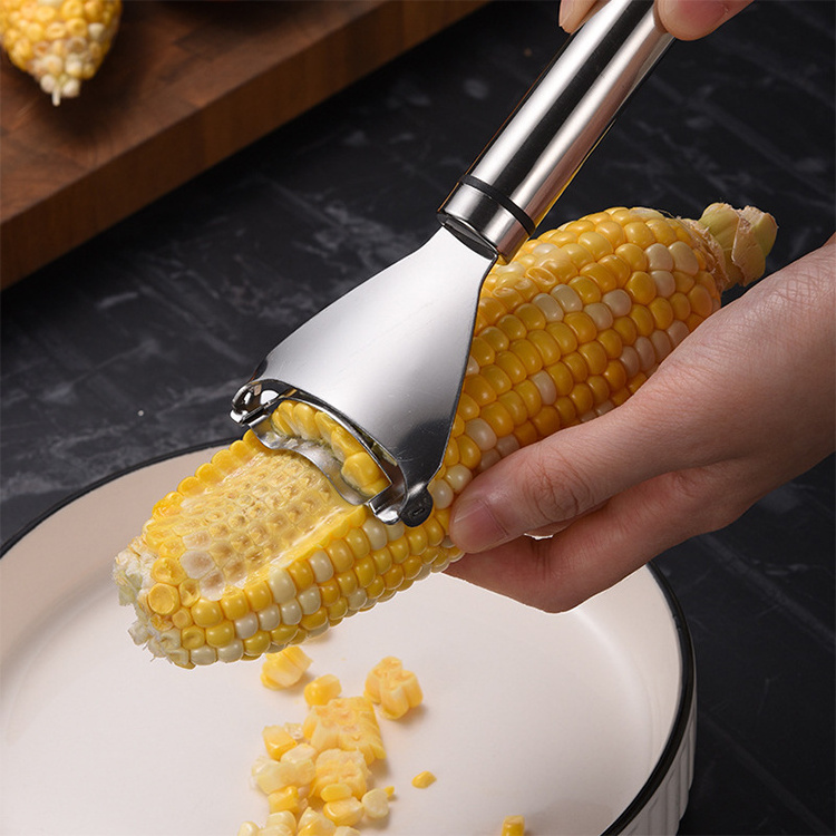 Wholesale Kitchen Tools Stainless Steel Cob Remover Cob Corn Shaver Stripper Corn Peeler