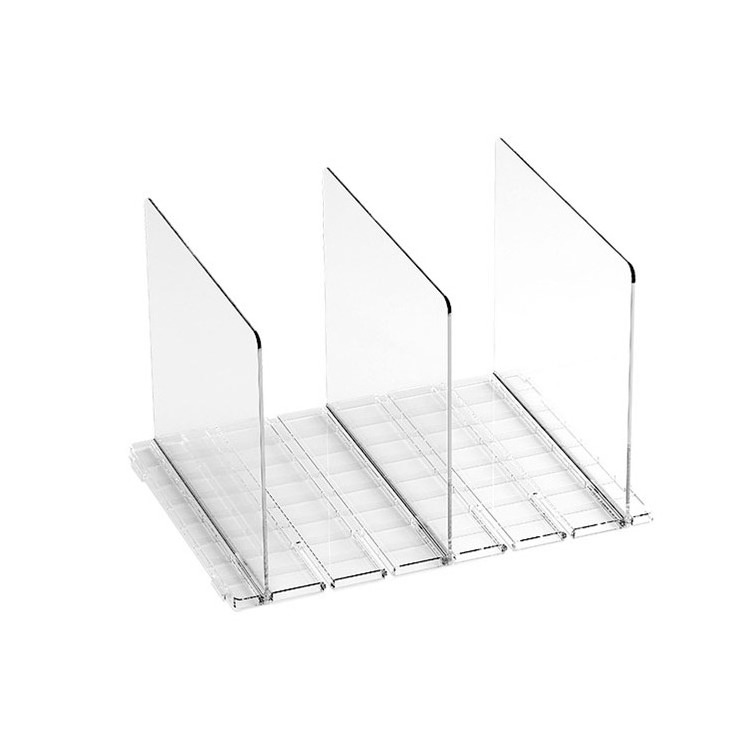 Space Saving Bedroom Cabinet Organization Clear Transparent Plastic Handbag Divider Storage Organizer for Closet