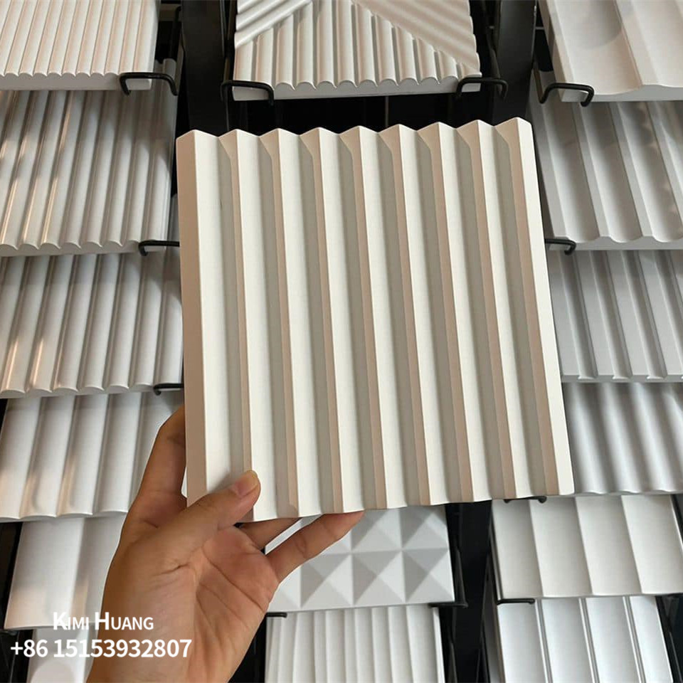 Hot sale interior wooden wall panels 3D fluted design MDF wall cladding ...