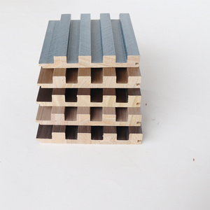 Interior decoration pine wall panels	 slat interlocking interior wall panels wooden grid wall panel