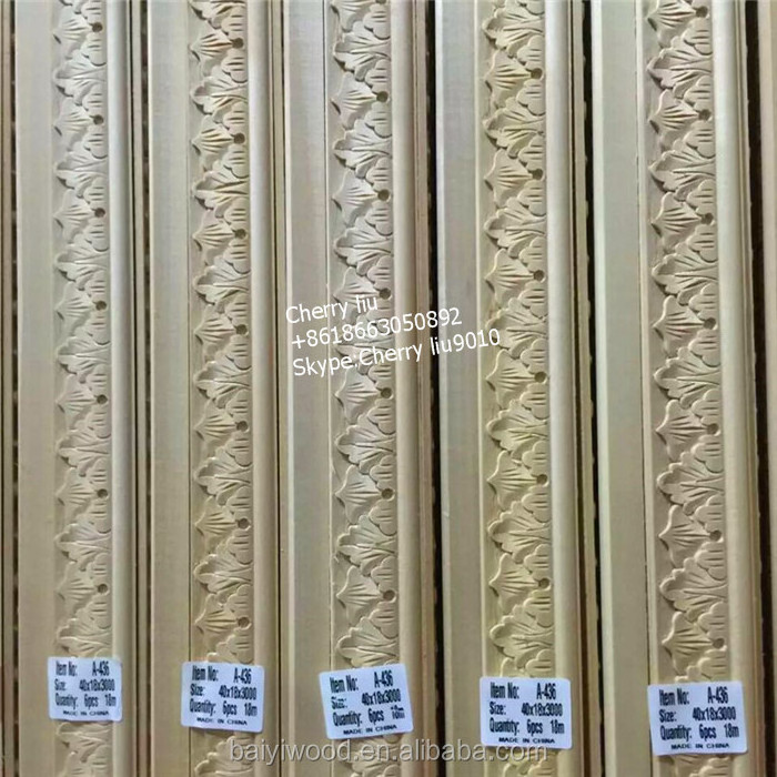 Decorative Carved Wood Mouldings Wood Trim Ceiling Corner Molding