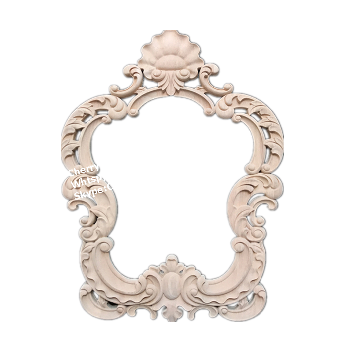 Wooden Home Decorative Wood Carving Mirror Frame Moulding