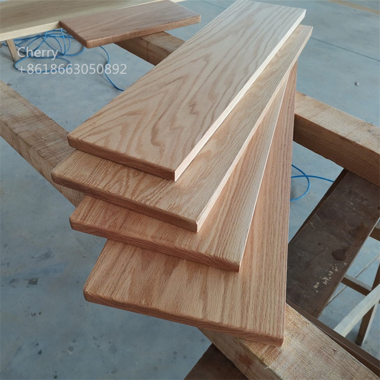 Modern Natural full hardwood oak wood stair treads