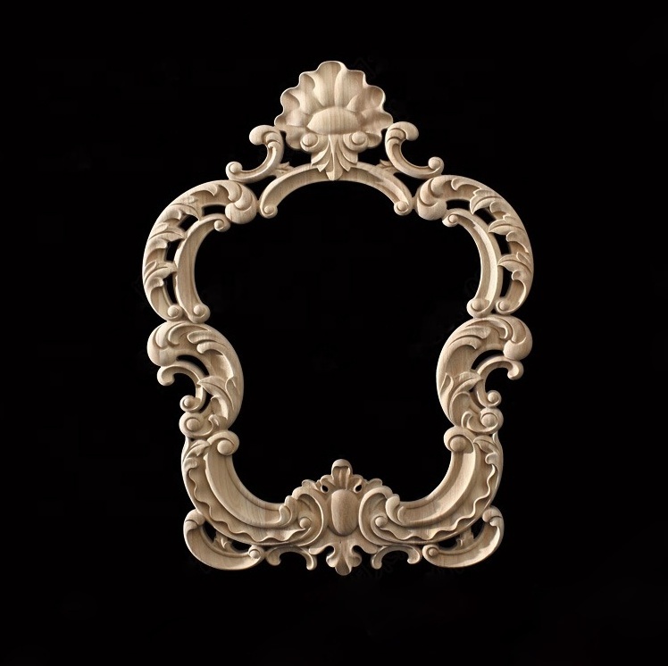 European Style Decorative Wood Mirror Frame