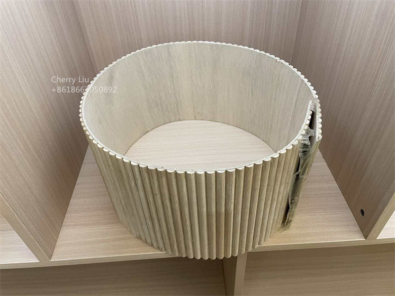 DECORATIVE flexible mdf boards bendable wood roll panel ribbed MDF tambour half round wall panel curved furniture board