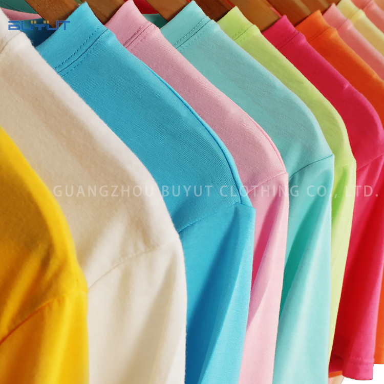 In stock dropship sublimation polyester soft cotton feel T shirts Peach colors blank tee shirts