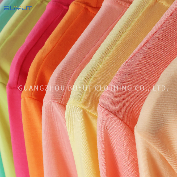 In stock dropship sublimation polyester soft cotton feel T shirts Peach colors blank tee shirts