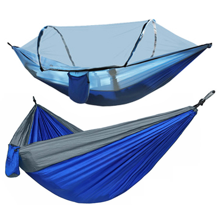 Baiyuheng outdoor camping custom logo high quality portable folding nylon ripstop travel rope hammock bed tent new