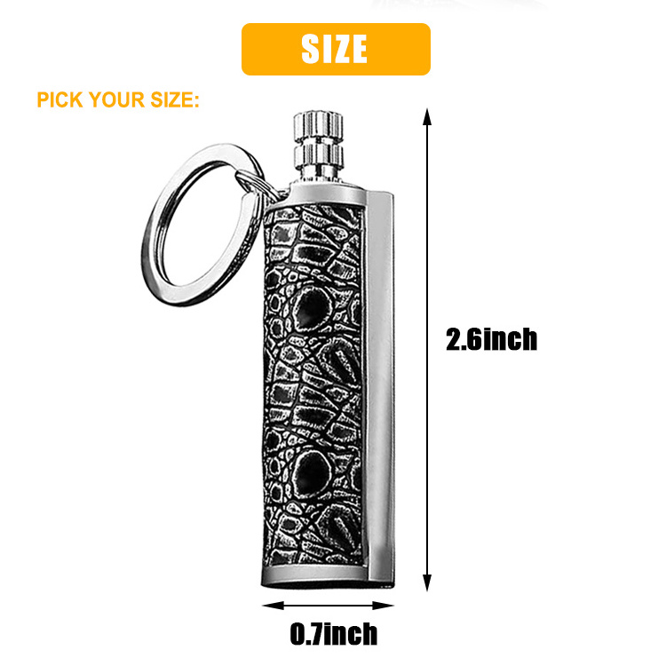 Baiyuheng Outdoor Key Chain Lighter Match Striker Waterproof Survival Tool Fire Starter Camping Lighter Portable Permanent match