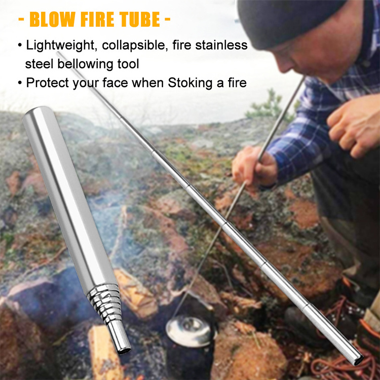 Baiyuheng Wholesales Fire Kit Bushcraft Survival Fire Starter With Camping Emergency Fire Starter Kit Storage Bag