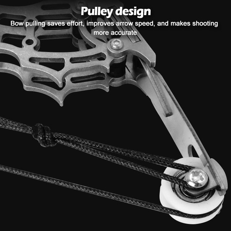 Baiyuheng Small Pulley Bow Shooting Toy Mini 304 Stainless steel Composite Bow Indoor And Outdoor Sports