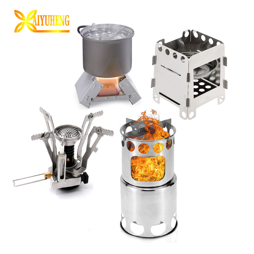 small wood steel portable camping stoves mini pellet stove