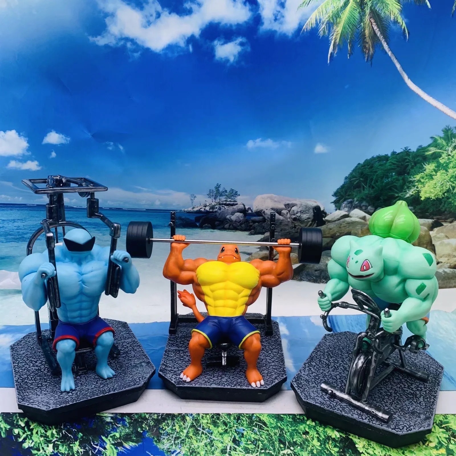 Hot Selling Cartoon Anime Action Figure PVC Model Toys Muscle Pokemoned  Acrtion Figure