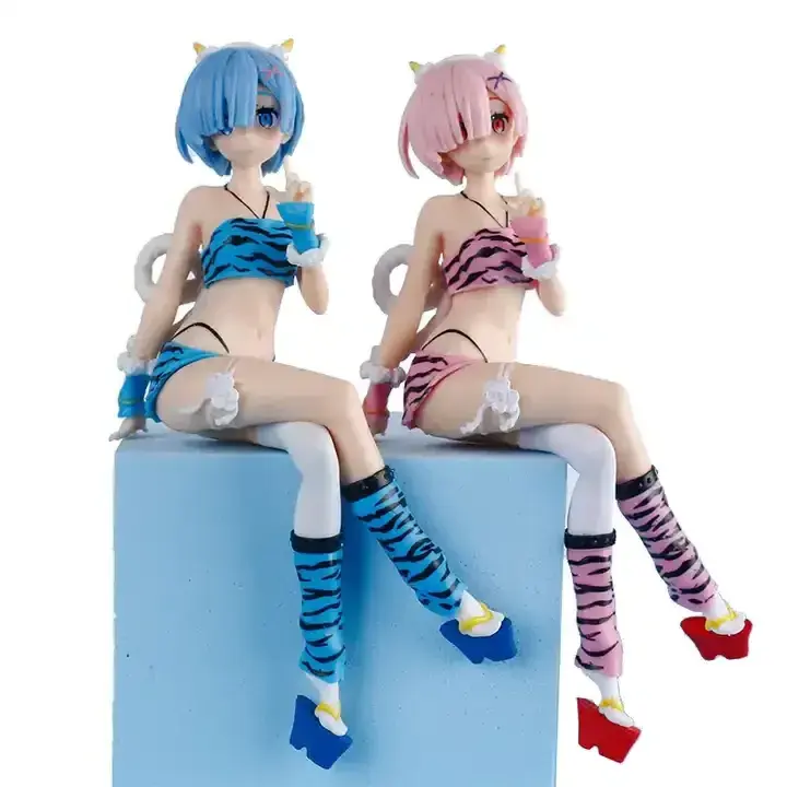 Hot Selling 2 Style Japanese Popular Anime Figure Re zero Sexy Girls Kimetu Action Figure