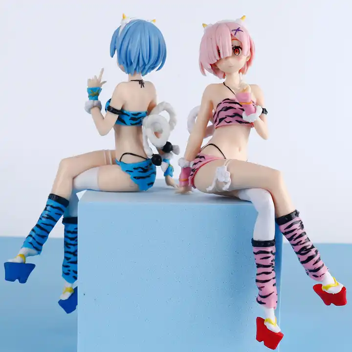 Hot Selling 2 Style Japanese Popular Anime Figure Re zero Sexy Girls Kimetu Action Figure