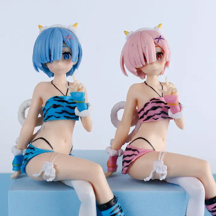 Hot Selling 2 Style Japanese Popular Anime Figure Re zero Sexy Girls Kimetu Action Figure