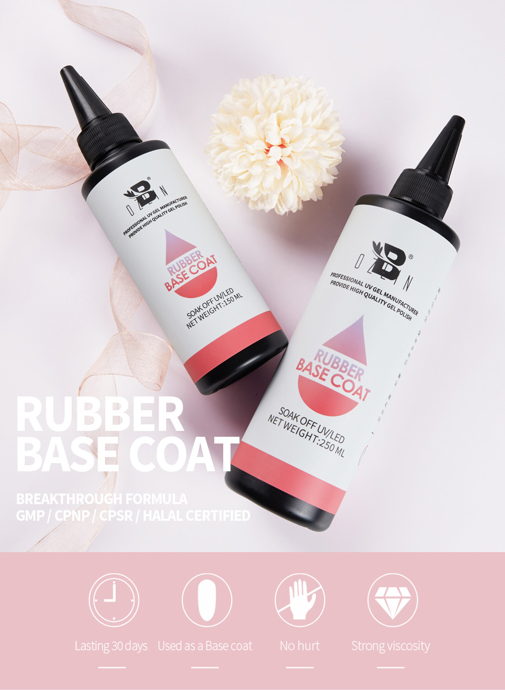 BOZLIN OEM Raw Material 150g 250g 500g 1kg Clear Shiny No Wipe