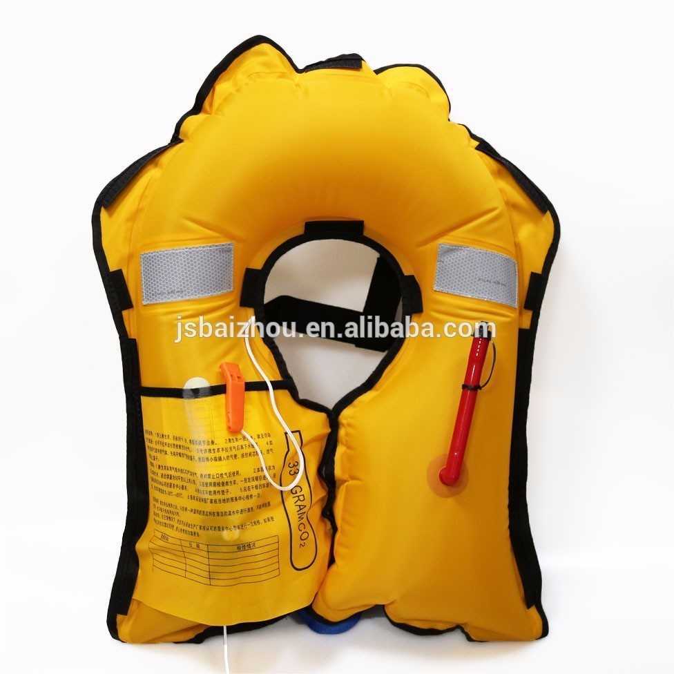 Water rescue equipment surfing fishing sea offshore work 150N automatic manual Inflatable Life Jacket Vest