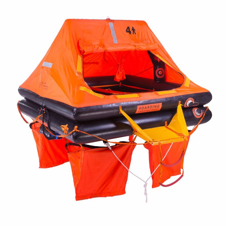 Custom OEM Multi size Marine Survival Open Reversible rafts 12  persons inflatable life raft