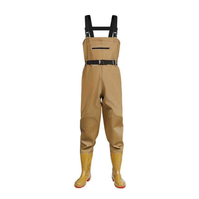 Durable PVC waterproof fishing Chest Wader with Beef Tendon Sole