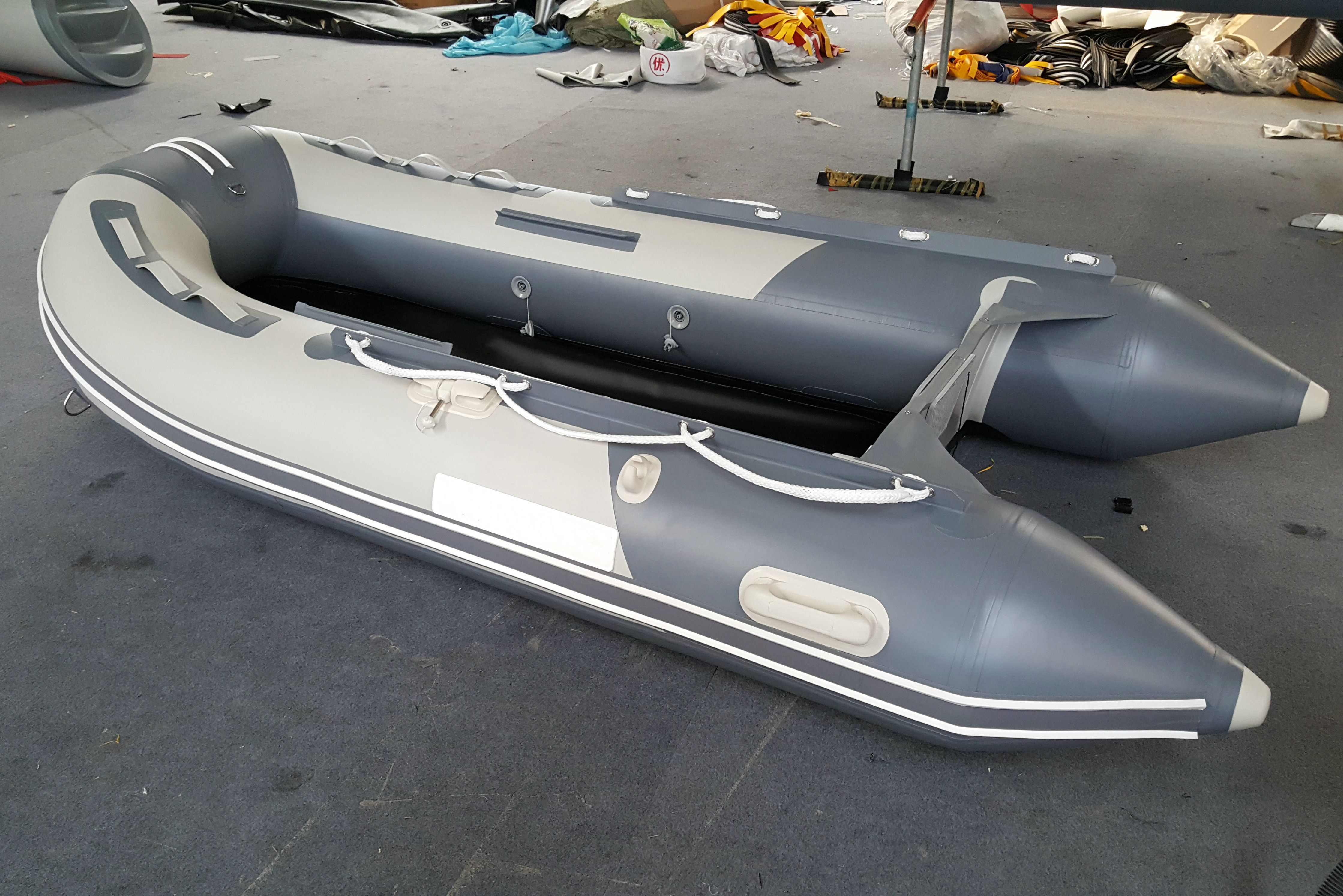 High Quality Factory Manufacturer Outdoor Aluminium Floor Water Fishing Boat PVC Durable Inflatable Boat for Sale