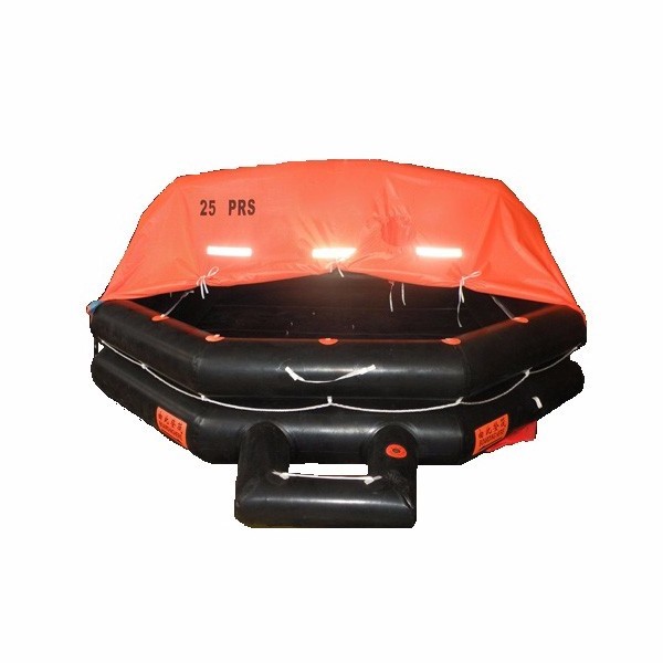 Manufacture SOLAS ISO  4 610 25 person boat lifesaving rescue Self-Inflatable marine offshore ocean Life Raft